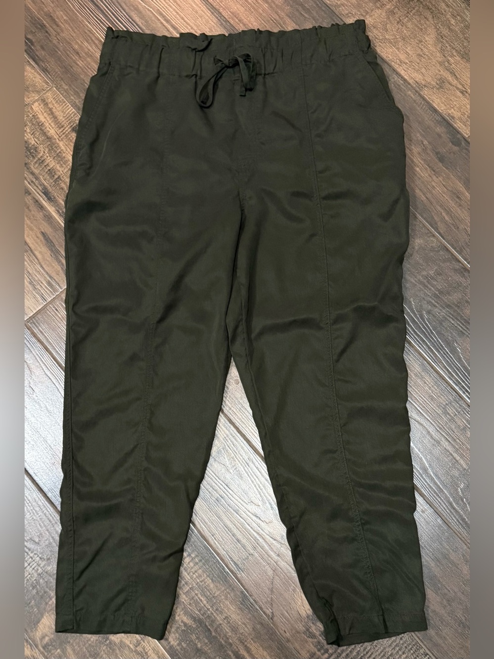 A New Day Dark Green Pull-On Pants Sz XL - Picture 3 of 4